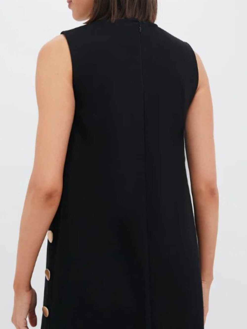 Tuckernuck Black Twill Button Bitsy Dress by Hyacinth House | XS | NWT - Picture 2 of 11